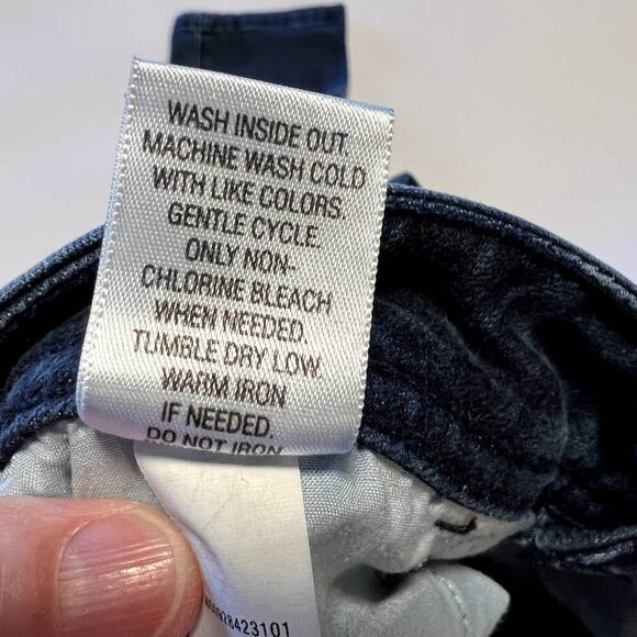 Elle Womens Mid Rise Skinny Jeans Size 2 Dark Wash Blue Denim Stretch Cotton - Picture 8 of 9